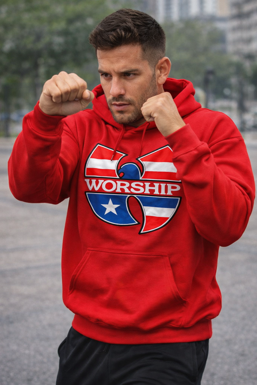 PR Flag Wu-Inspired Worship Hoodie!