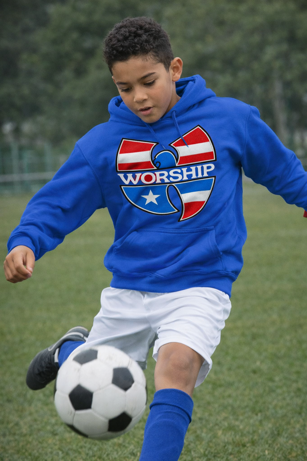 PR Flag Wu-Inspired Worship Hoodie!